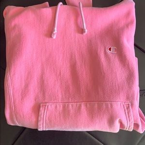 Pink champion hoodie